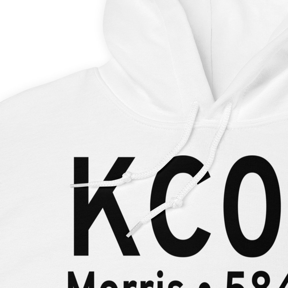 Morris Municipal James R. Washburn field (KC09) ICAO Hoodie Sweatshirt 