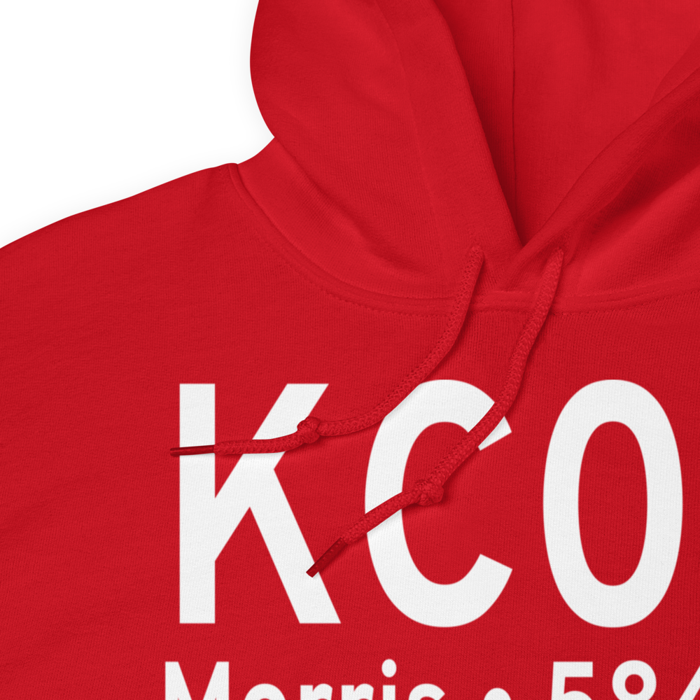 Morris Municipal James R. Washburn field (KC09) ICAO Hoodie Sweatshirt 