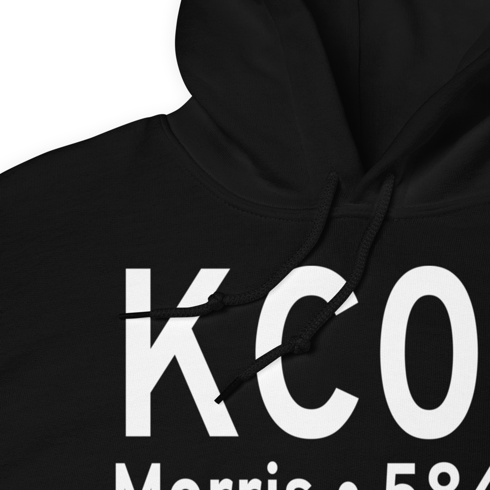 Morris Municipal James R. Washburn field (KC09) ICAO Hoodie Sweatshirt 