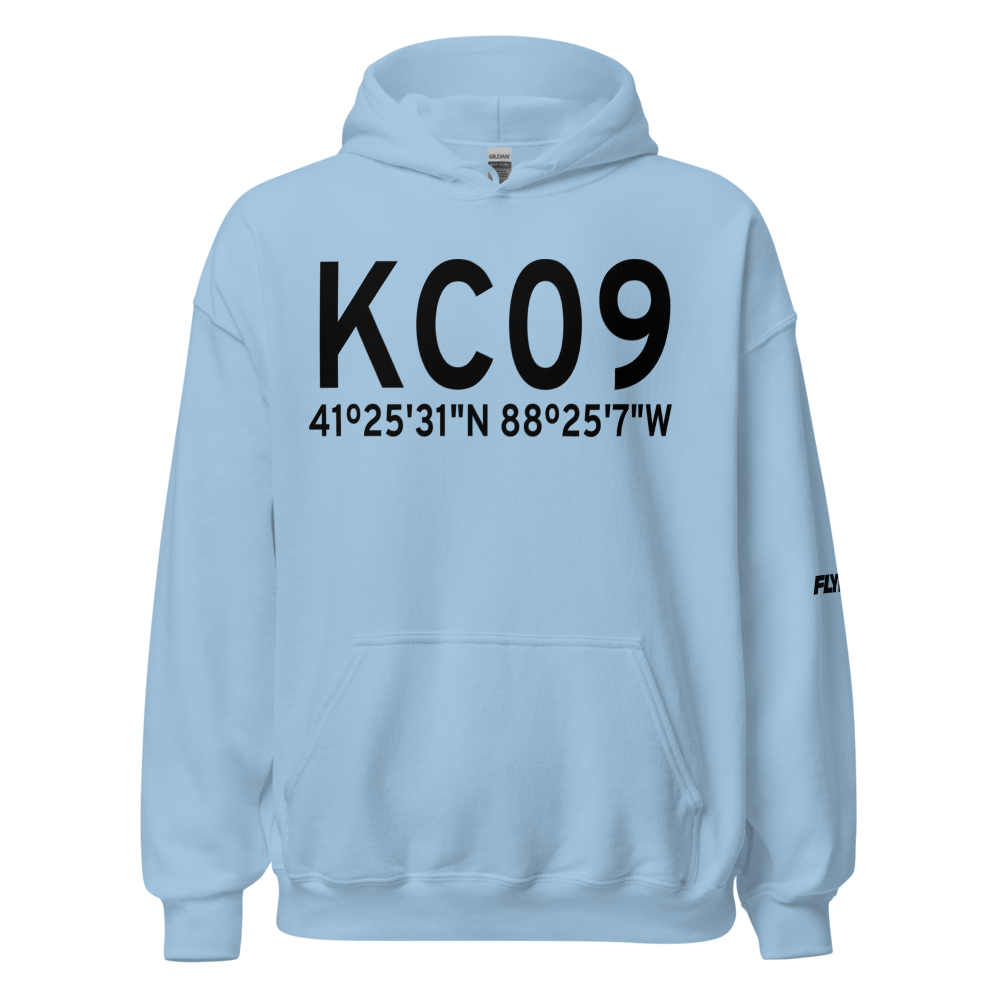 Morris Municipal James R. Washburn field (KC09) ICAO Hoodie Sweatshirt 