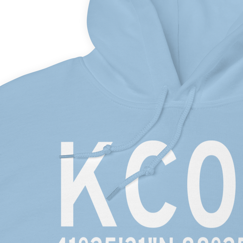 Morris Municipal James R. Washburn field (KC09) ICAO Hoodie Sweatshirt 