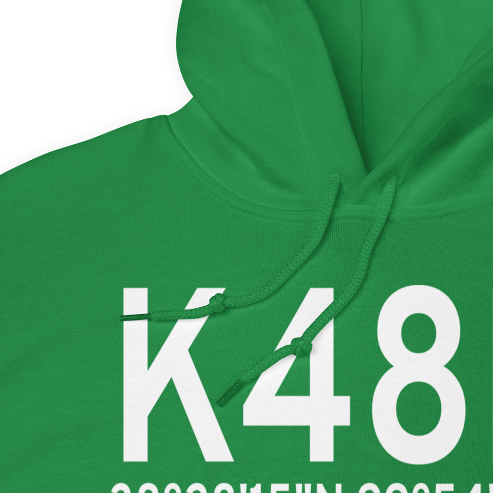 Ness City Municipal Airport (K48K) ICAO Hoodie Sweatshirt 