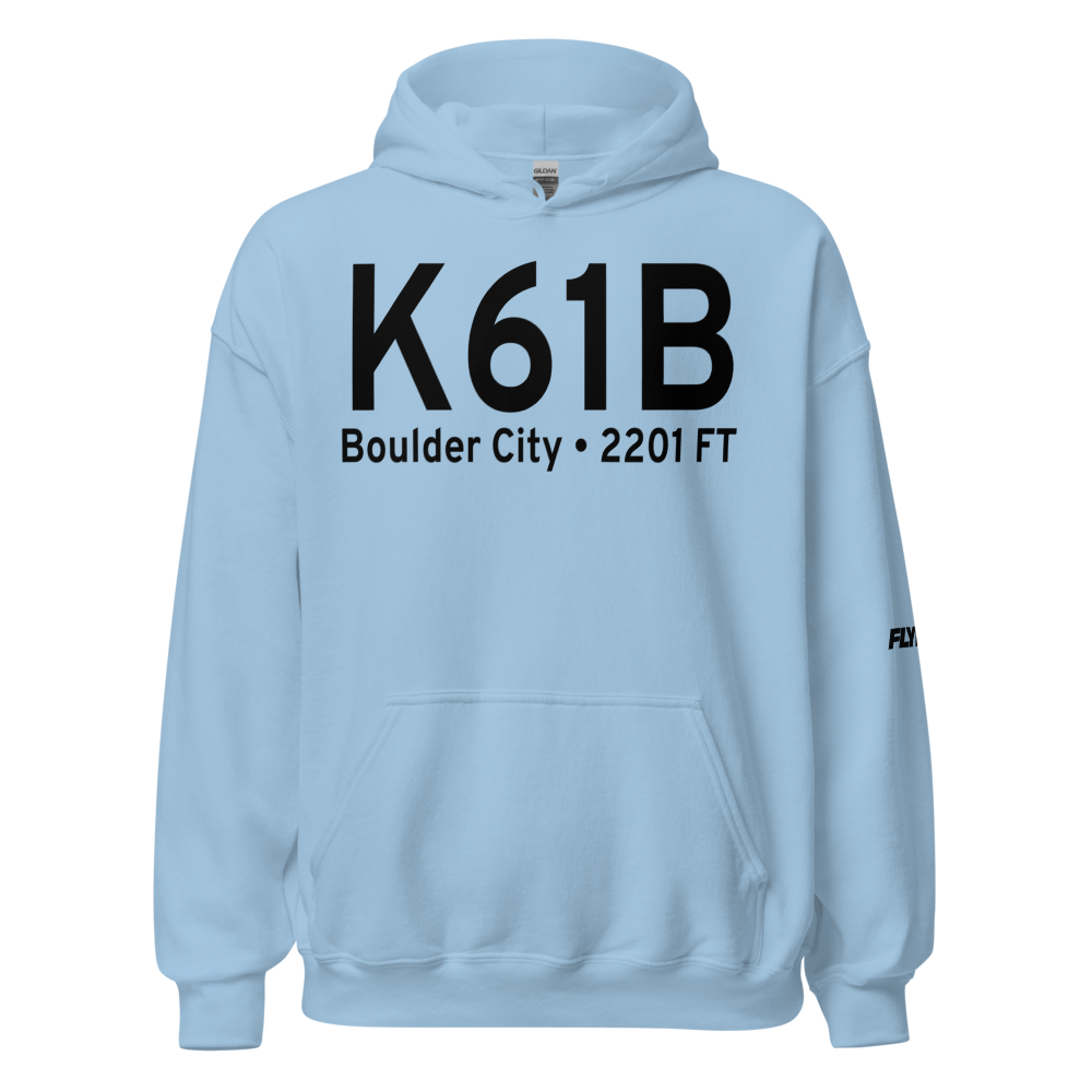 Boulder City Municipal Airport (K61B) ICAO Hoodie Sweatshirt 