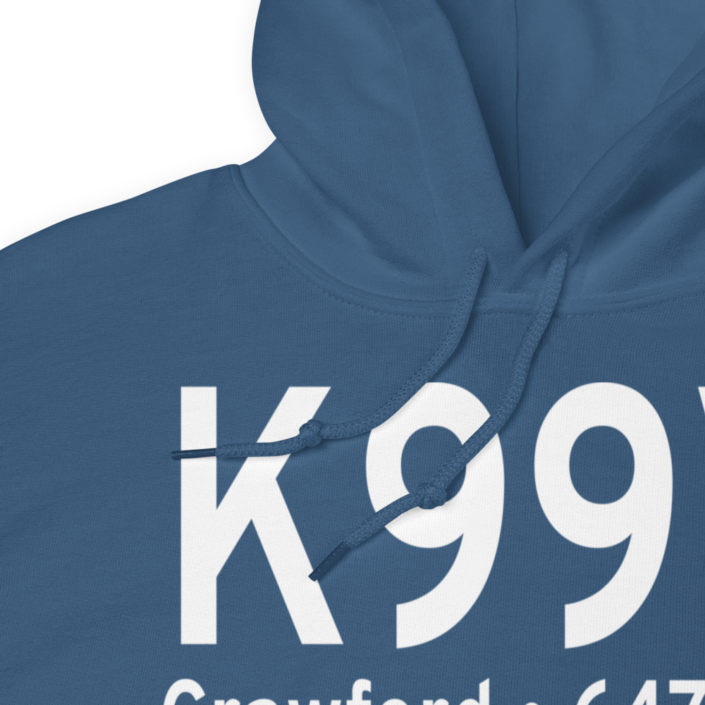 Crawford Airport (K99V) ICAO Hoodie Sweatshirt 