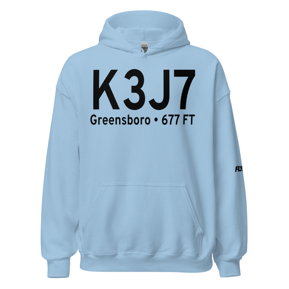 Greene County Regional Airport (K3J7) ICAO Hoodie Sweatshirt 