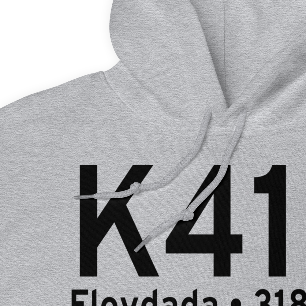 Floydada Municipal Airport (K41F) ICAO Hoodie Sweatshirt 