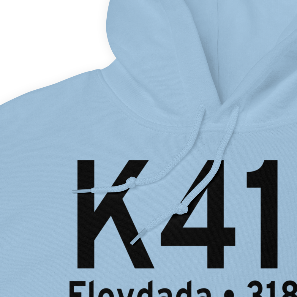 Floydada Municipal Airport (K41F) ICAO Hoodie Sweatshirt 