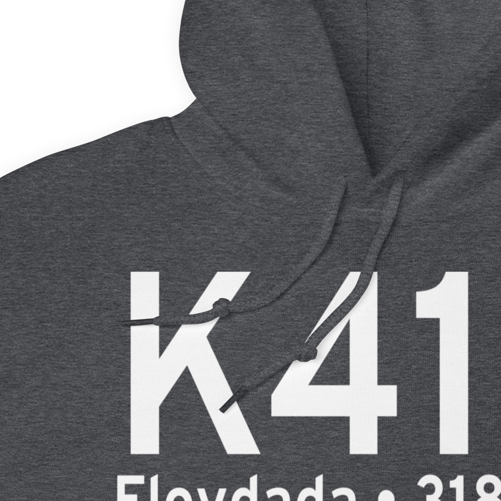 Floydada Municipal Airport (K41F) ICAO Hoodie Sweatshirt 