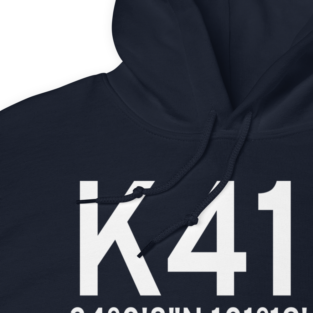 Floydada Municipal Airport (K41F) ICAO Hoodie Sweatshirt 