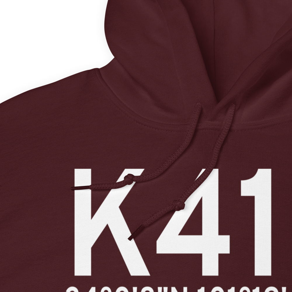 Floydada Municipal Airport (K41F) ICAO Hoodie Sweatshirt 