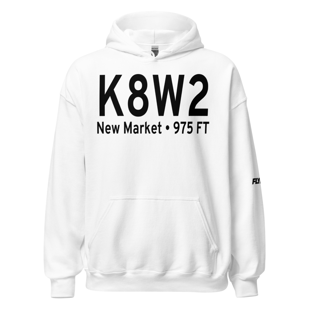 New Market Airport (K8W2) ICAO Hoodie Sweatshirt 