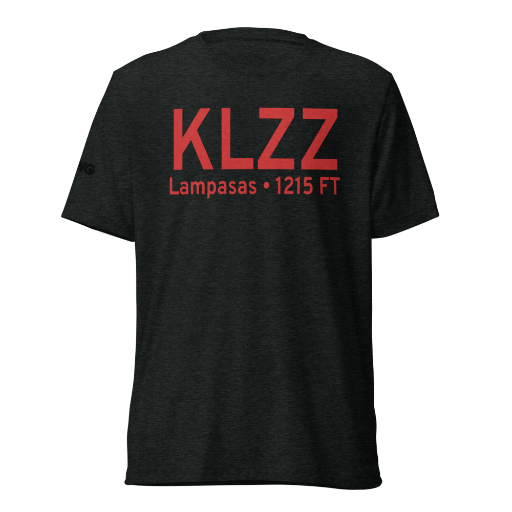 Lampasas Airport (KLZZ) ICAO Tri-blend T-Shirt 