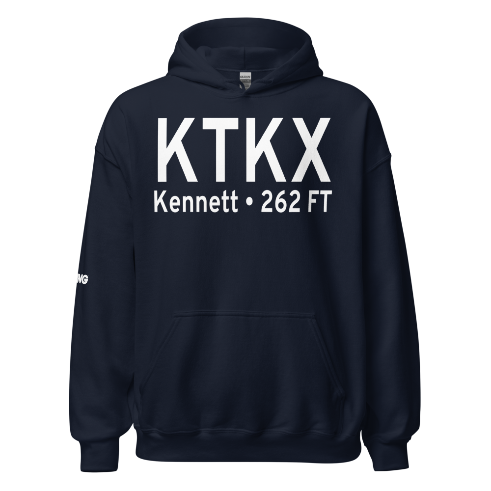 Kennett Memorial Airport (KTKX) ICAO Hoodie Sweatshirt 