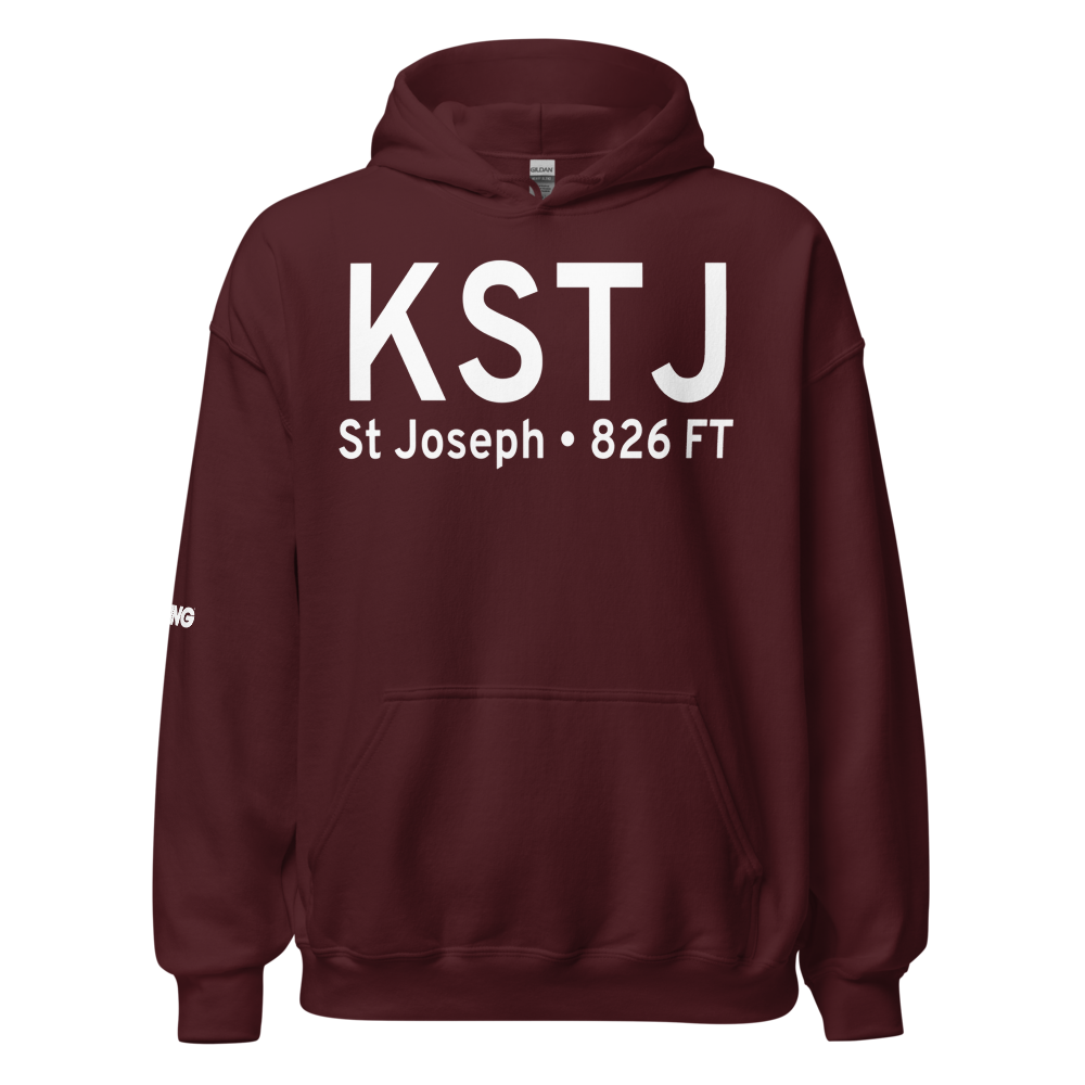 Rosecrans Memorial Airport (KSTJ) ICAO Hoodie Sweatshirt 