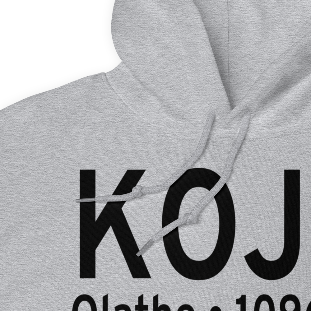 Johnson County Executive Airport (KOJC) ICAO Hoodie Sweatshirt 