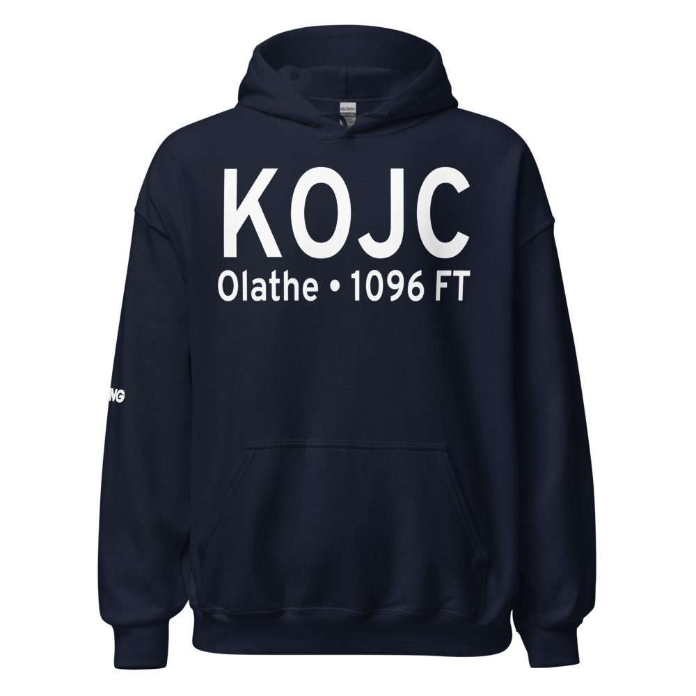 Johnson County Executive Airport (KOJC) ICAO Hoodie Sweatshirt 