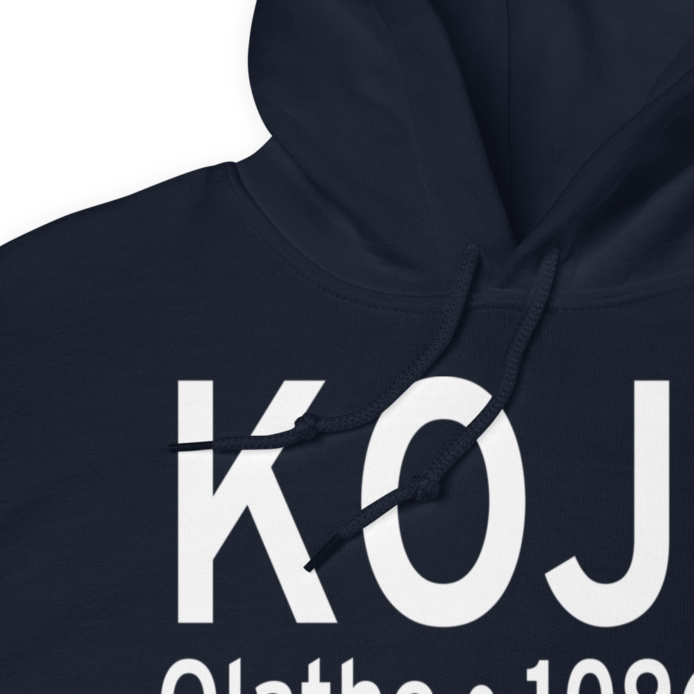 Johnson County Executive Airport (KOJC) ICAO Hoodie Sweatshirt 