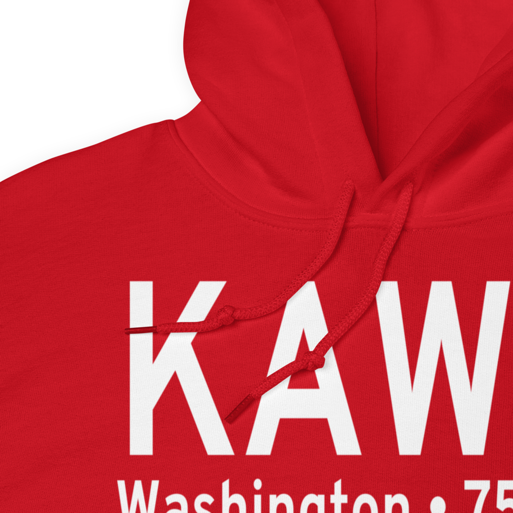 Washington Municipal Airport (KAWG) ICAO Hoodie Sweatshirt 