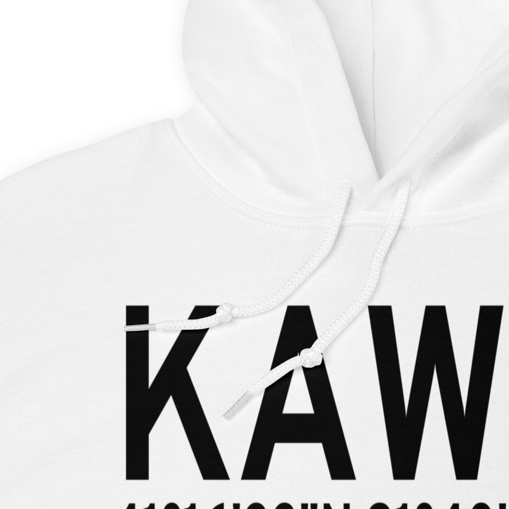 Washington Municipal Airport (KAWG) ICAO Hoodie Sweatshirt 