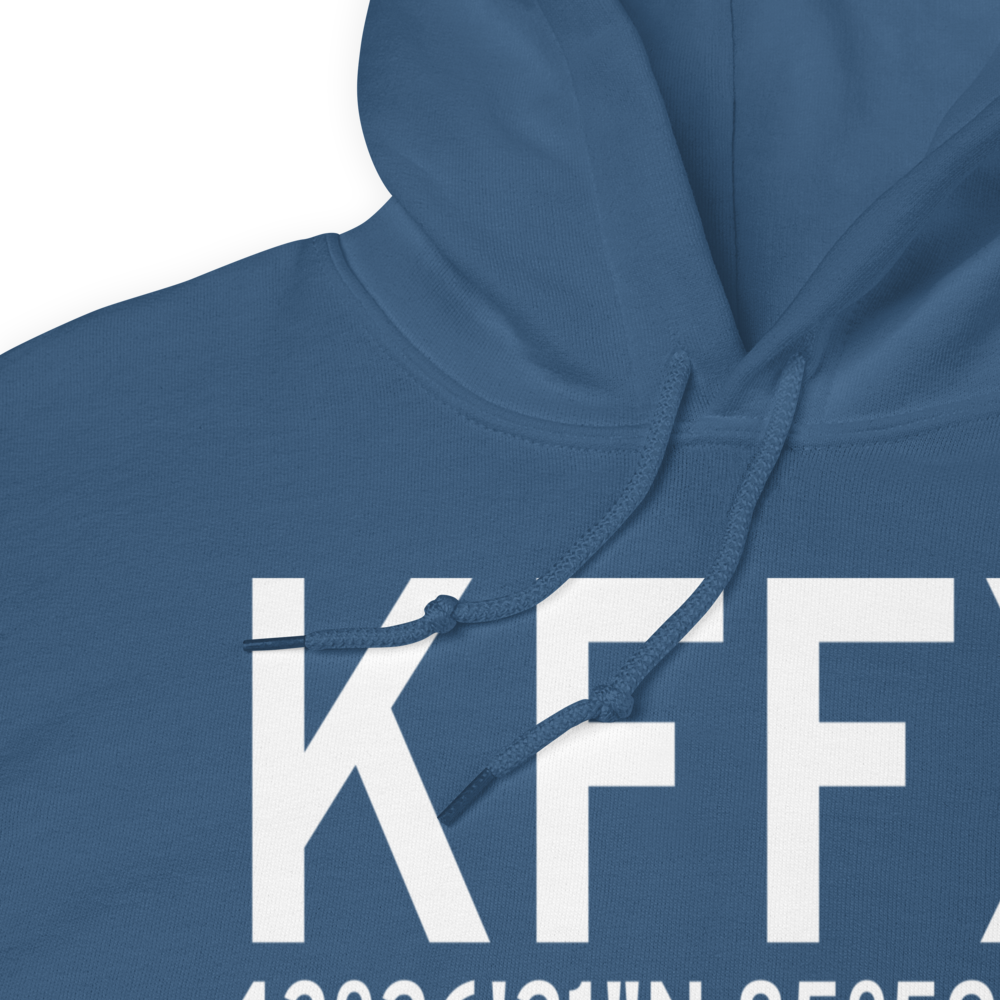 Fremont Municipal Airport (KFFX) ICAO Hoodie Sweatshirt 