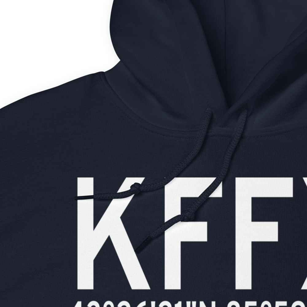 Fremont Municipal Airport (KFFX) ICAO Hoodie Sweatshirt 