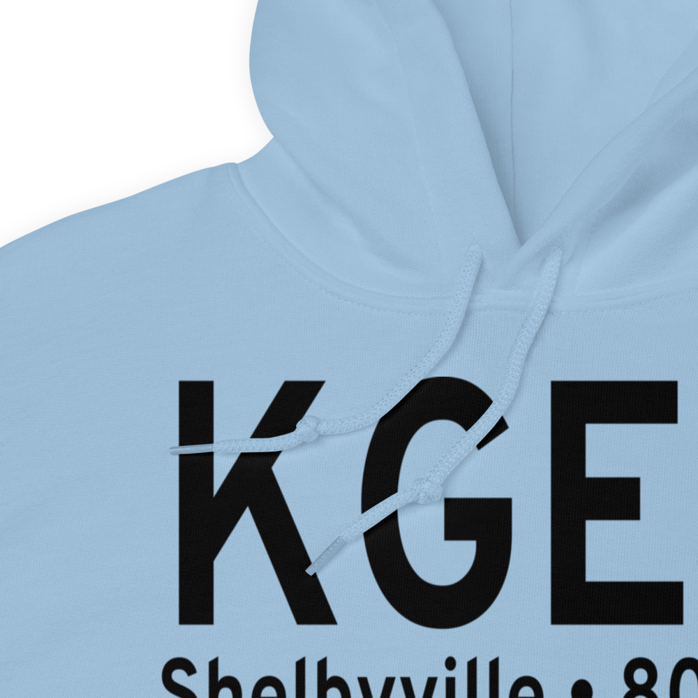 Shelbyville Municipal Airport (KGEZ) ICAO Hoodie Sweatshirt 
