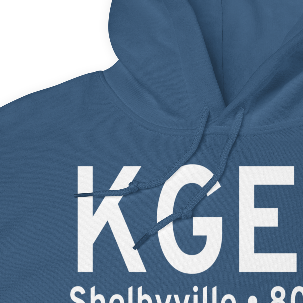 Shelbyville Municipal Airport (KGEZ) ICAO Hoodie Sweatshirt 