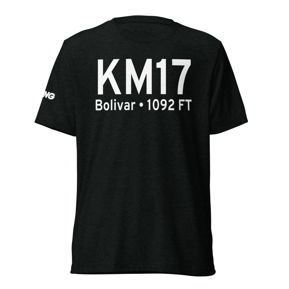 Bolivar Municipal Airport (KM17) ICAO Tri-blend T-Shirt 