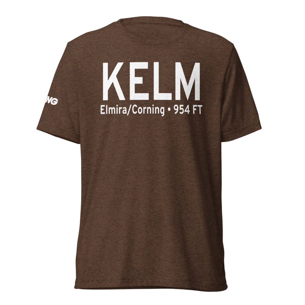 Elmira Corning Regional Airport (KELM) ICAO Tri-blend T-Shirt 