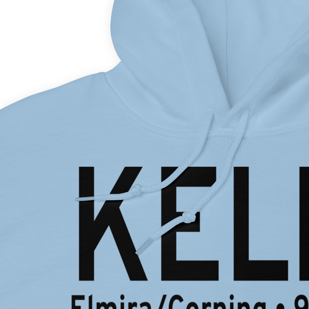 Elmira Corning Regional Airport (KELM) ICAO Hoodie Sweatshirt 