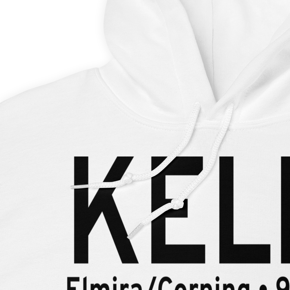 Elmira Corning Regional Airport (KELM) ICAO Hoodie Sweatshirt 