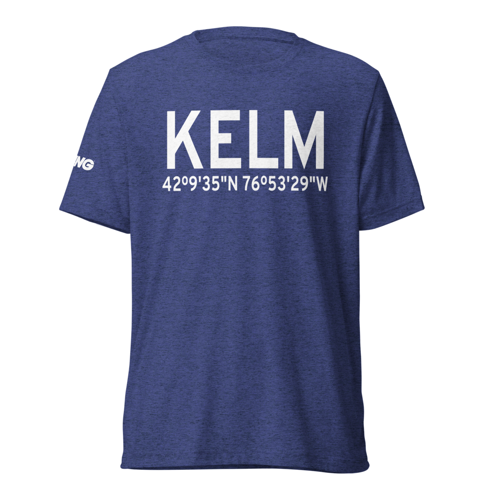 Elmira Corning Regional Airport (KELM) ICAO Tri-blend T-Shirt 