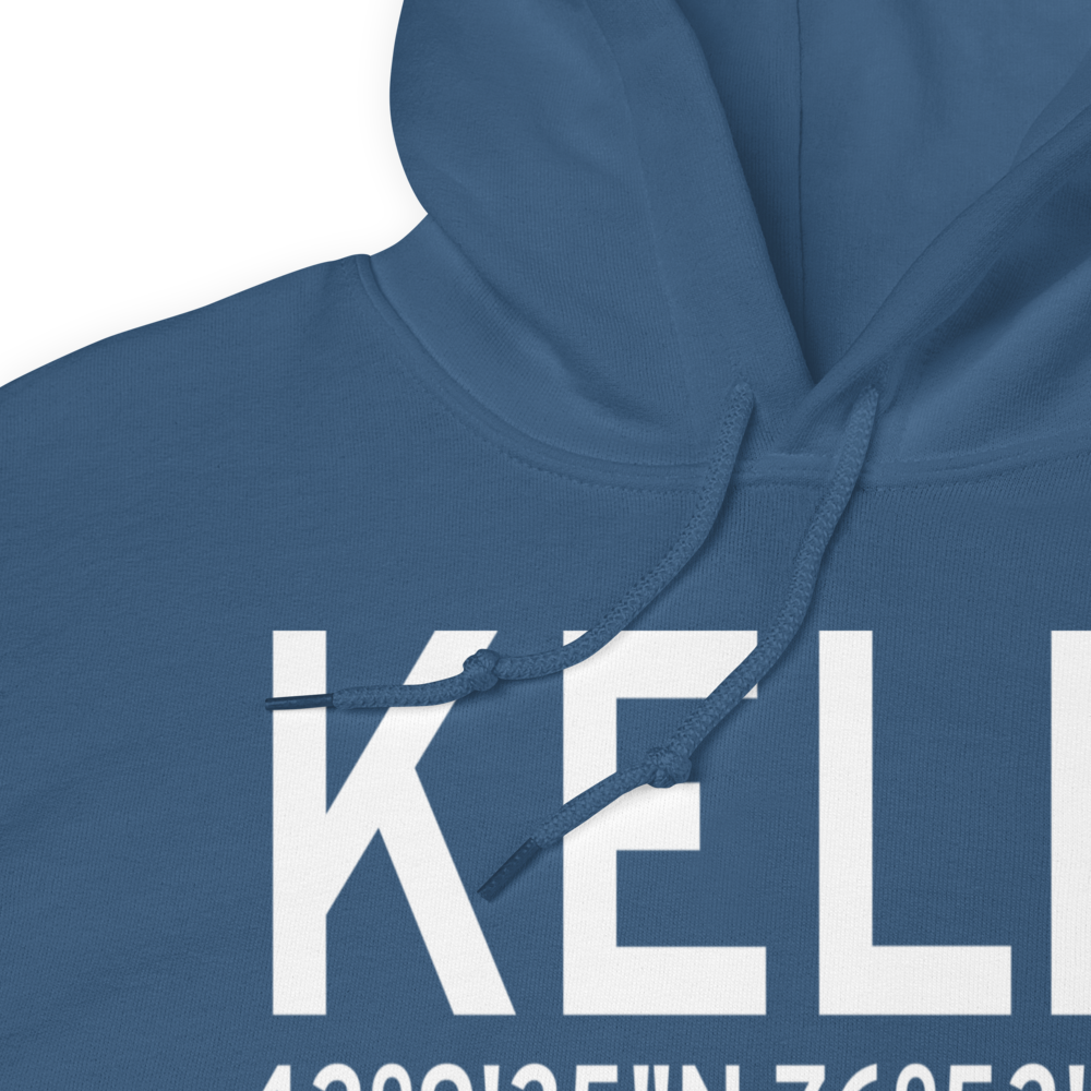 Elmira Corning Regional Airport (KELM) ICAO Hoodie Sweatshirt 
