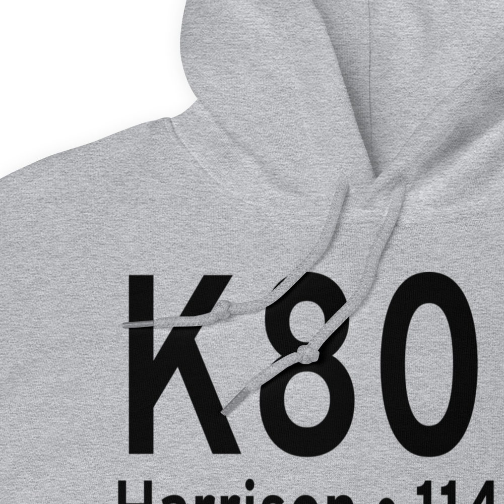 Clare County Airport (K80D) ICAO Hoodie Sweatshirt 