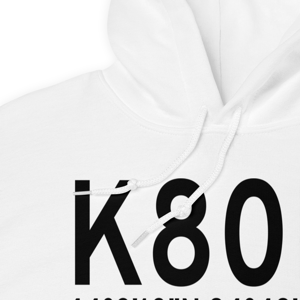 Clare County Airport (K80D) ICAO Hoodie Sweatshirt 