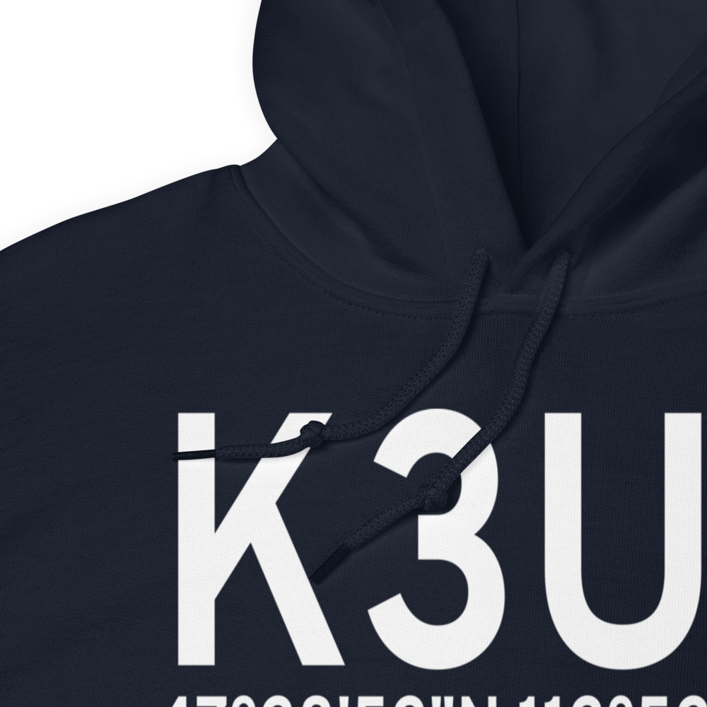 Benchmark Airport (K3U7) ICAO Hoodie Sweatshirt 