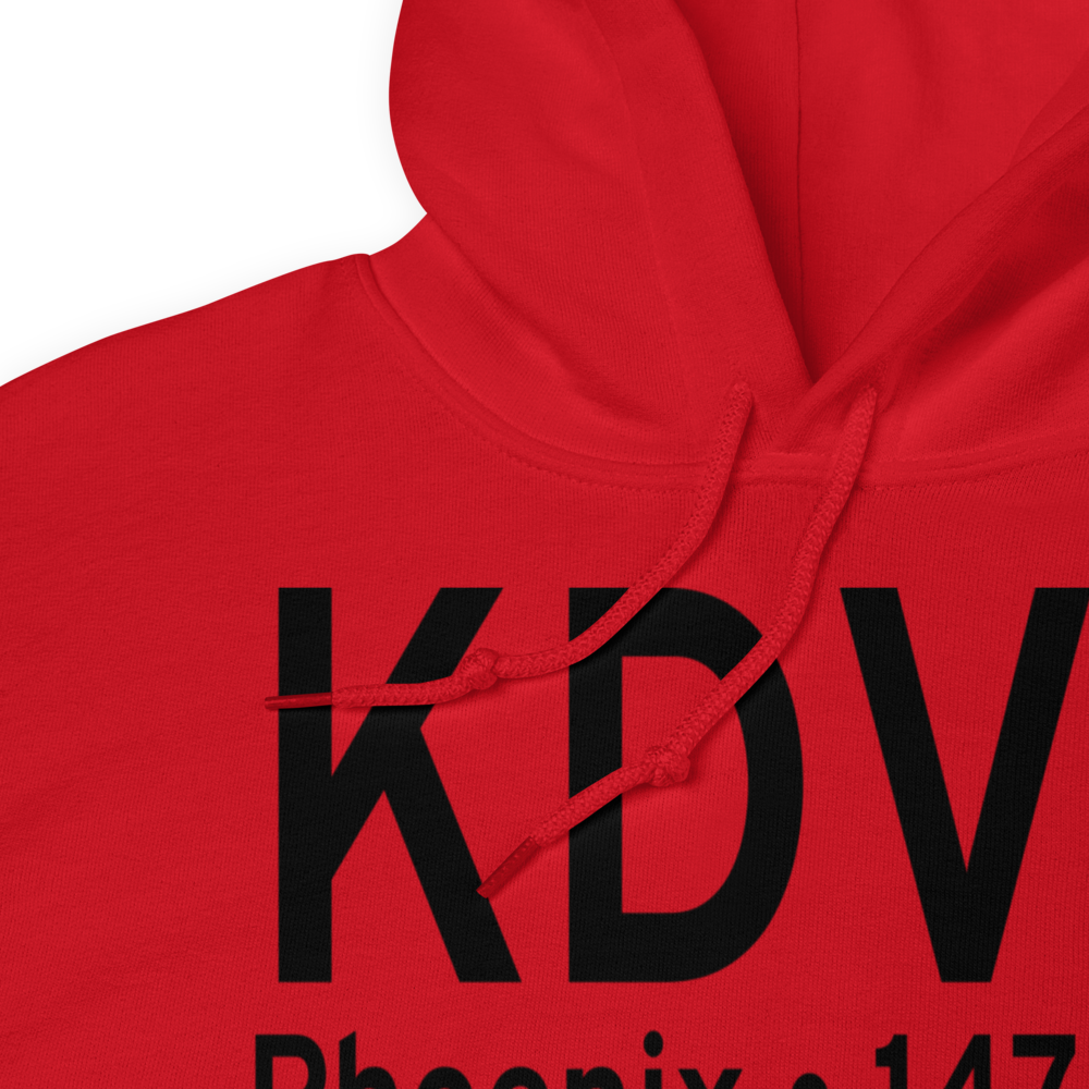 Phoenix Deer Valley Airport (KDVT) ICAO Hoodie Sweatshirt 