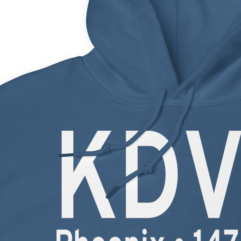 Phoenix Deer Valley Airport (KDVT) ICAO Hoodie Sweatshirt 