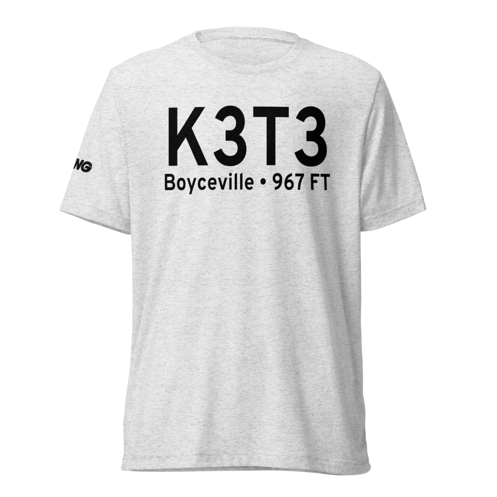 Boyceville Municipal Airport (K3T3) ICAO Tri-blend T-Shirt 