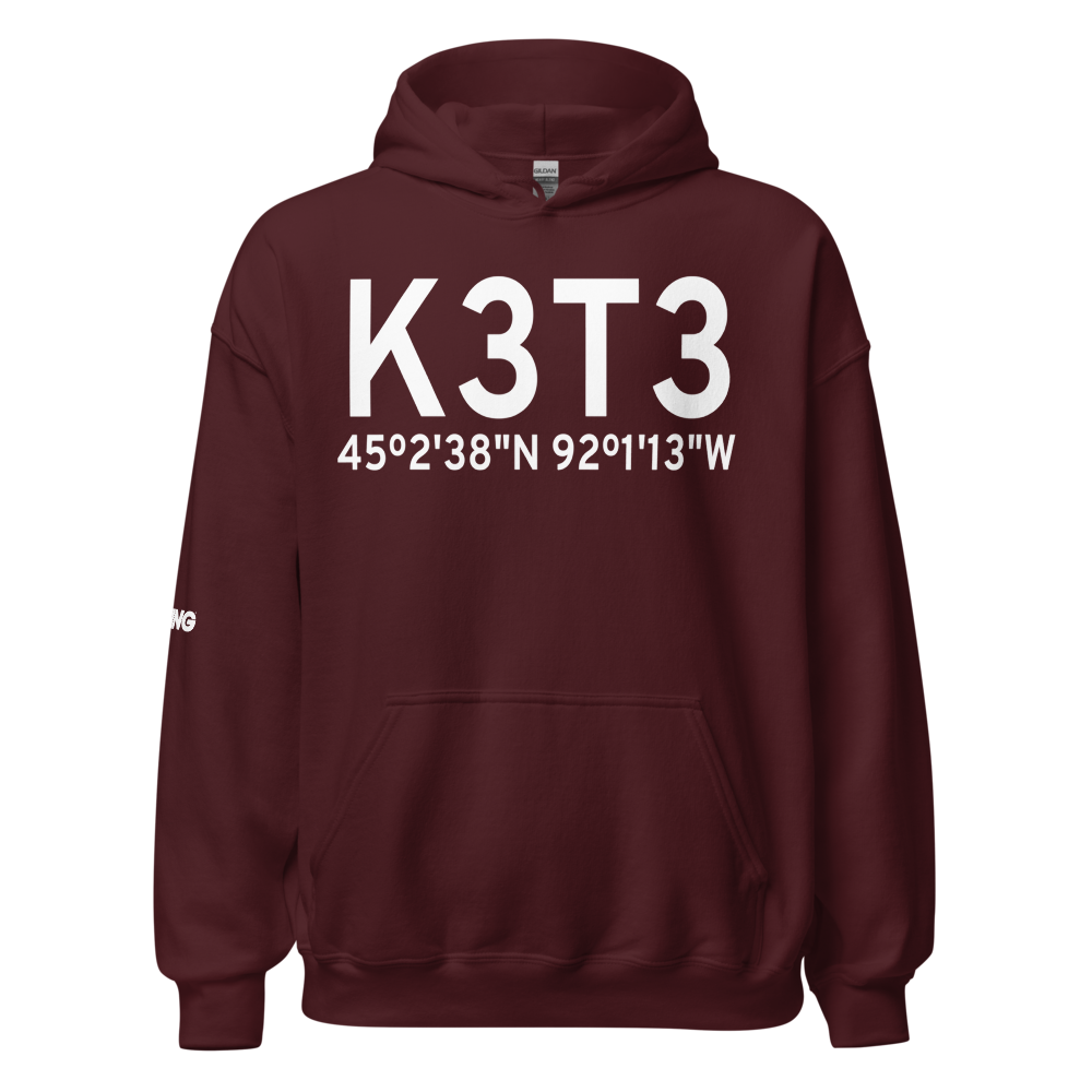 Boyceville Municipal Airport (K3T3) ICAO Hoodie Sweatshirt 