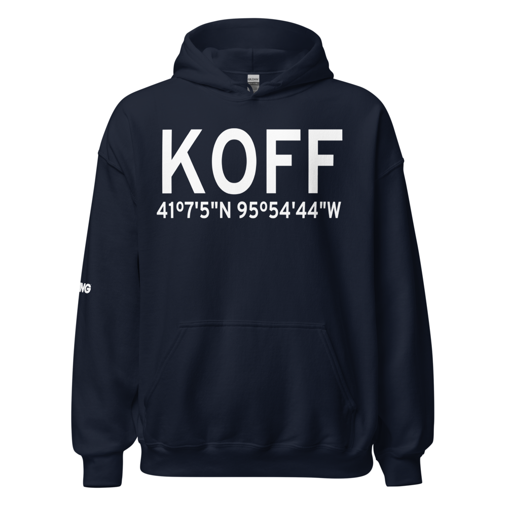 Offutt Air Force Base (KOFF) ICAO Hoodie Sweatshirt 