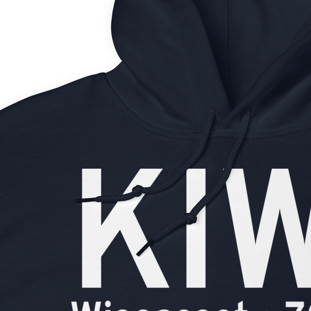 Wiscasset Airport (KIWI) ICAO Hoodie Sweatshirt 