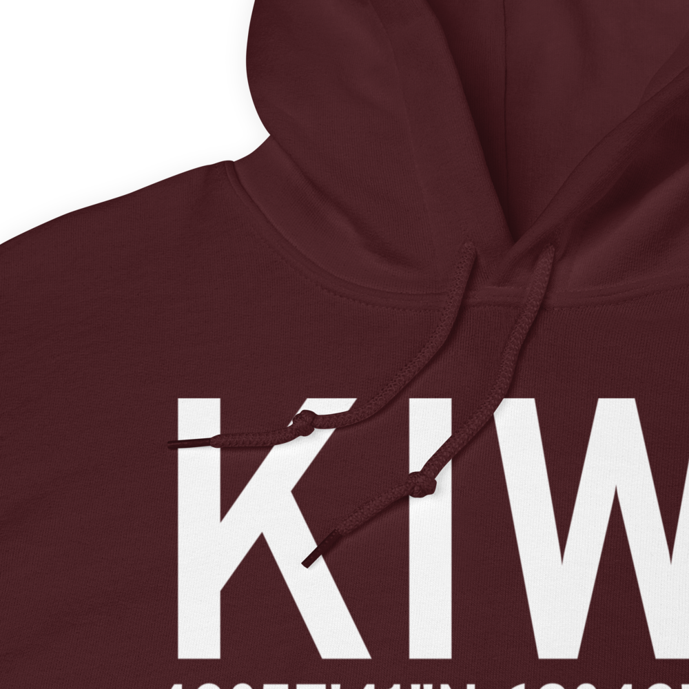 Wiscasset Airport (KIWI) ICAO Hoodie Sweatshirt 
