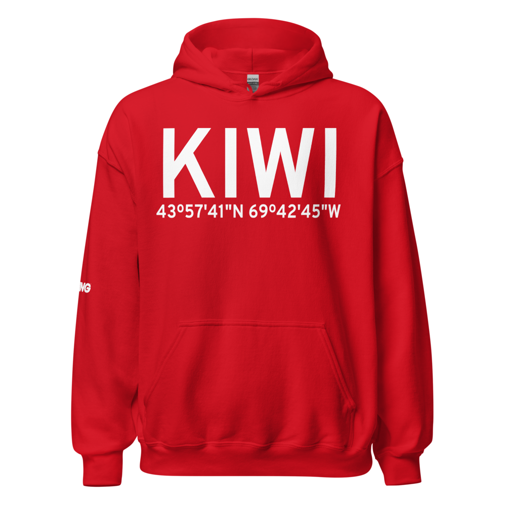 Wiscasset Airport (KIWI) ICAO Hoodie Sweatshirt 