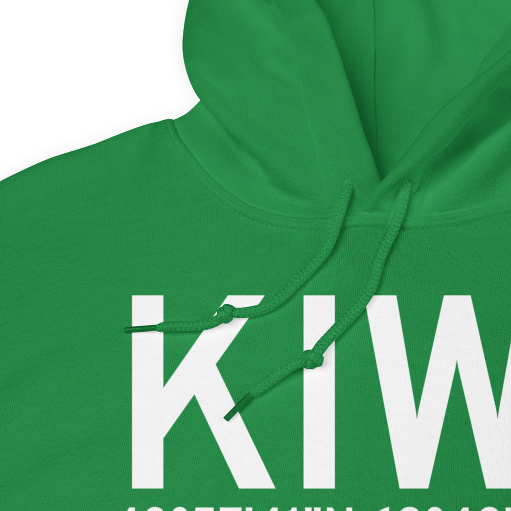 Wiscasset Airport (KIWI) ICAO Hoodie Sweatshirt 