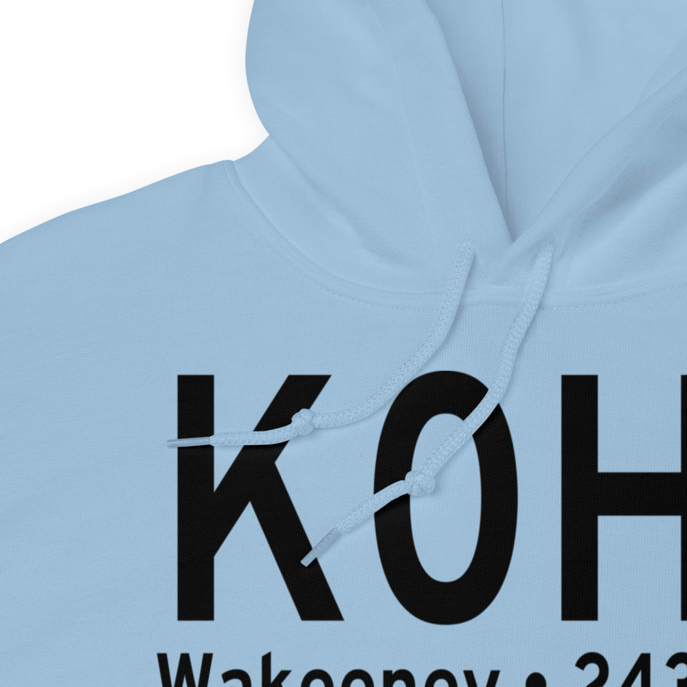 Trego Wakeeney Airport (K0H1) ICAO Hoodie Sweatshirt 