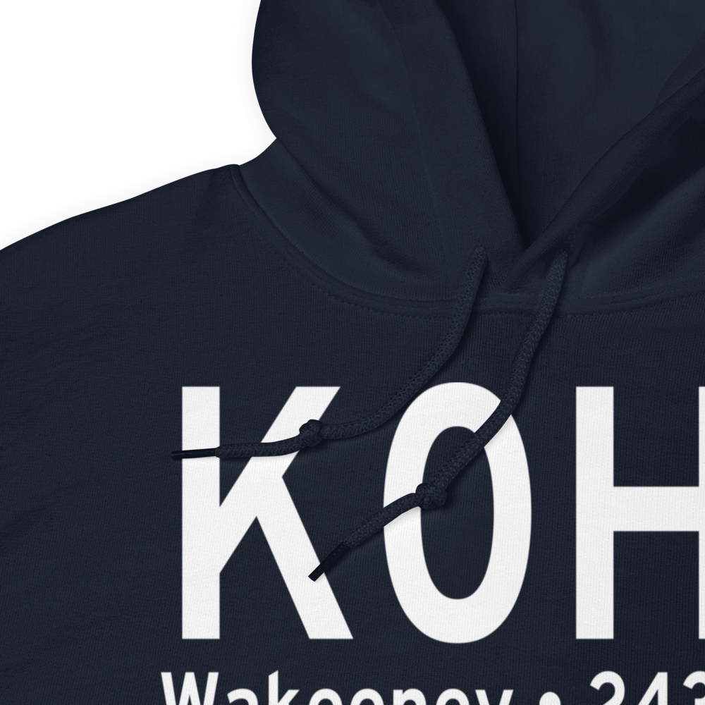 Trego Wakeeney Airport (K0H1) ICAO Hoodie Sweatshirt 