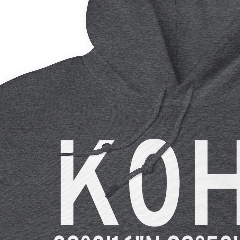 Trego Wakeeney Airport (K0H1) ICAO Hoodie Sweatshirt 