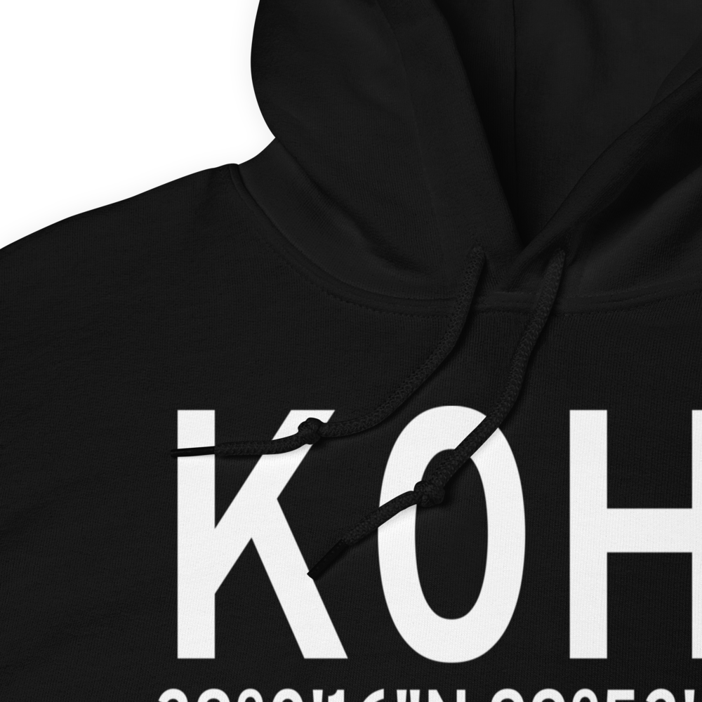 Trego Wakeeney Airport (K0H1) ICAO Hoodie Sweatshirt 