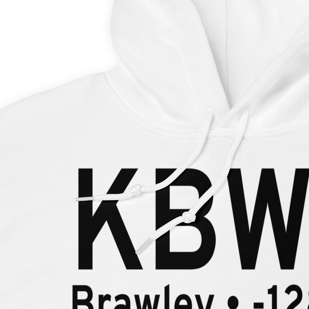 Brawley Municipal Airport (KBWC) ICAO Hoodie Sweatshirt 